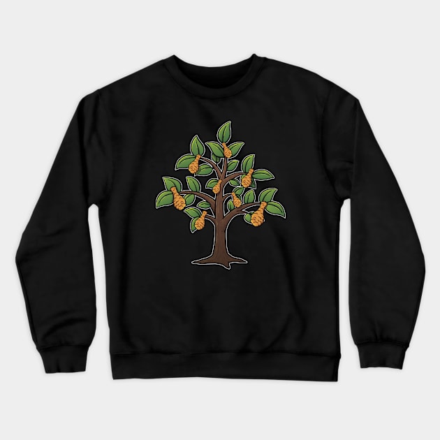 Fried Chicken Tree Crewneck Sweatshirt by Graphic Garden